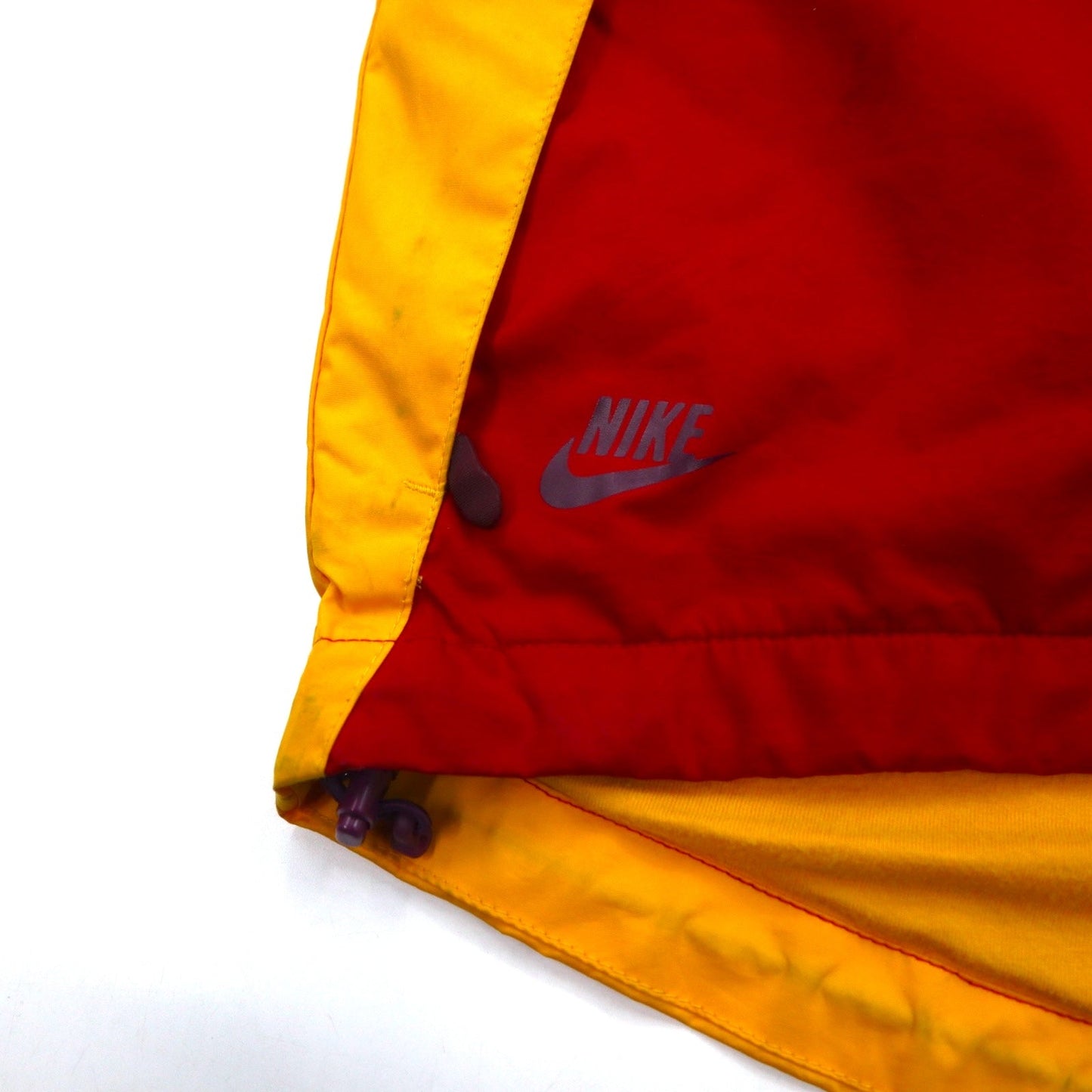 NIKE フード収納式 シェルジャケット ナイロンパーカー M マルチカラー ポリエステル