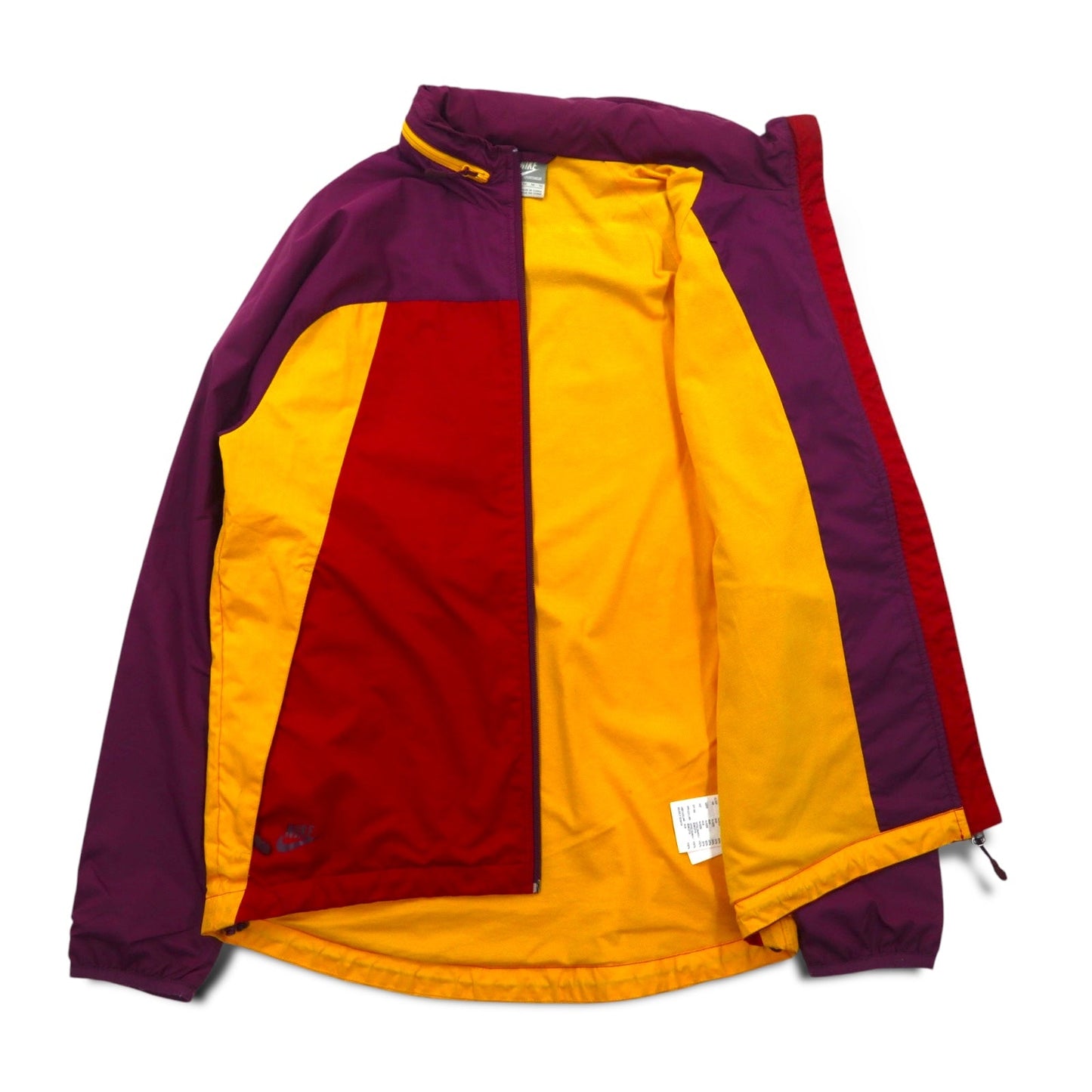 NIKE フード収納式 シェルジャケット ナイロンパーカー M マルチカラー ポリエステル