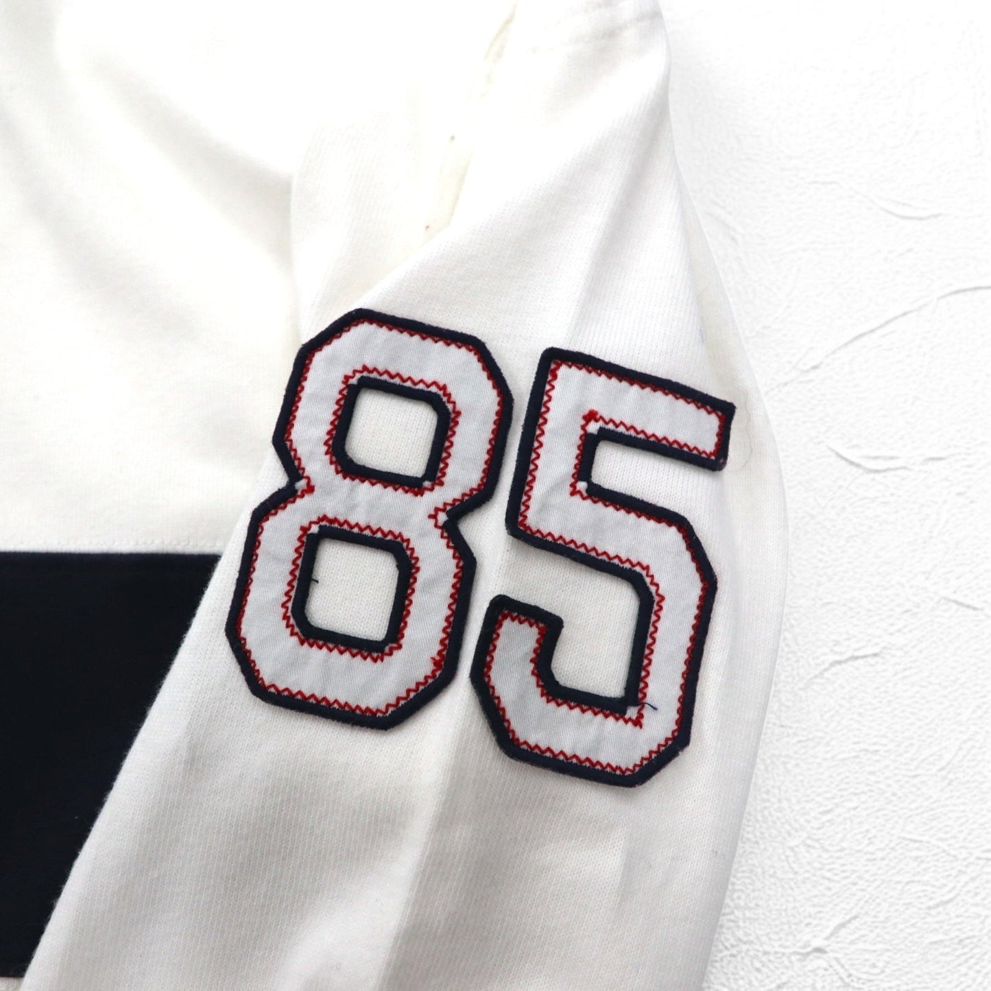 TOMMY HILFIGER SAILING フラッグロゴ ラガーシャツ L ホワイト コットン ナンバリング