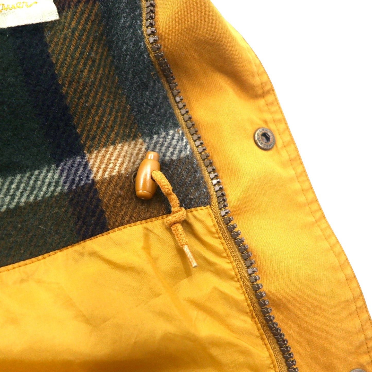 Eddie Bauer 80年代 マウンテンパーカー XL ベージュ ポリエステル コットン 65/35 クロス ブランケットライナー フード着脱式 ドローコード wool Lined Mountain Parka