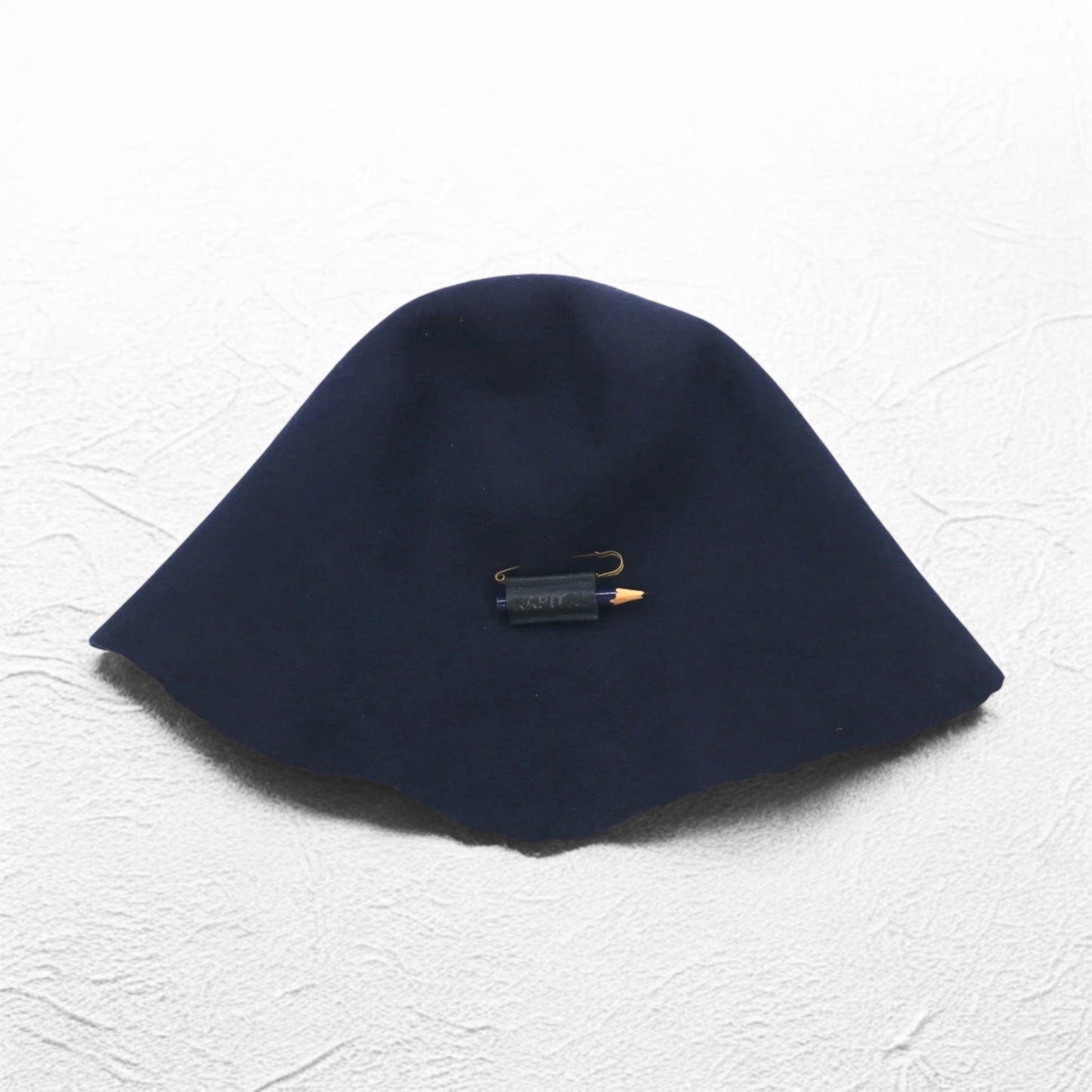 KAPITAL WAPI SABI えんぴつ付きバッチ フェルト チューリップ ハット FREE ネイビー ポーランド製