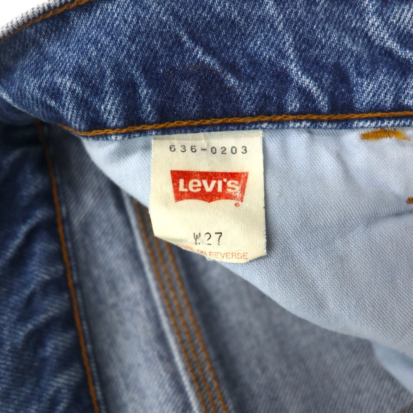 LEVI'S 90年代 ビッグE シルバータブ 636 テーパード デニムパンツ M ブルー 636-0203 日本製