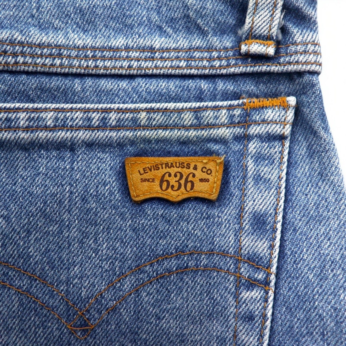 LEVI'S 90年代 ビッグE シルバータブ 636 テーパード デニムパンツ M ブルー 636-0203 日本製