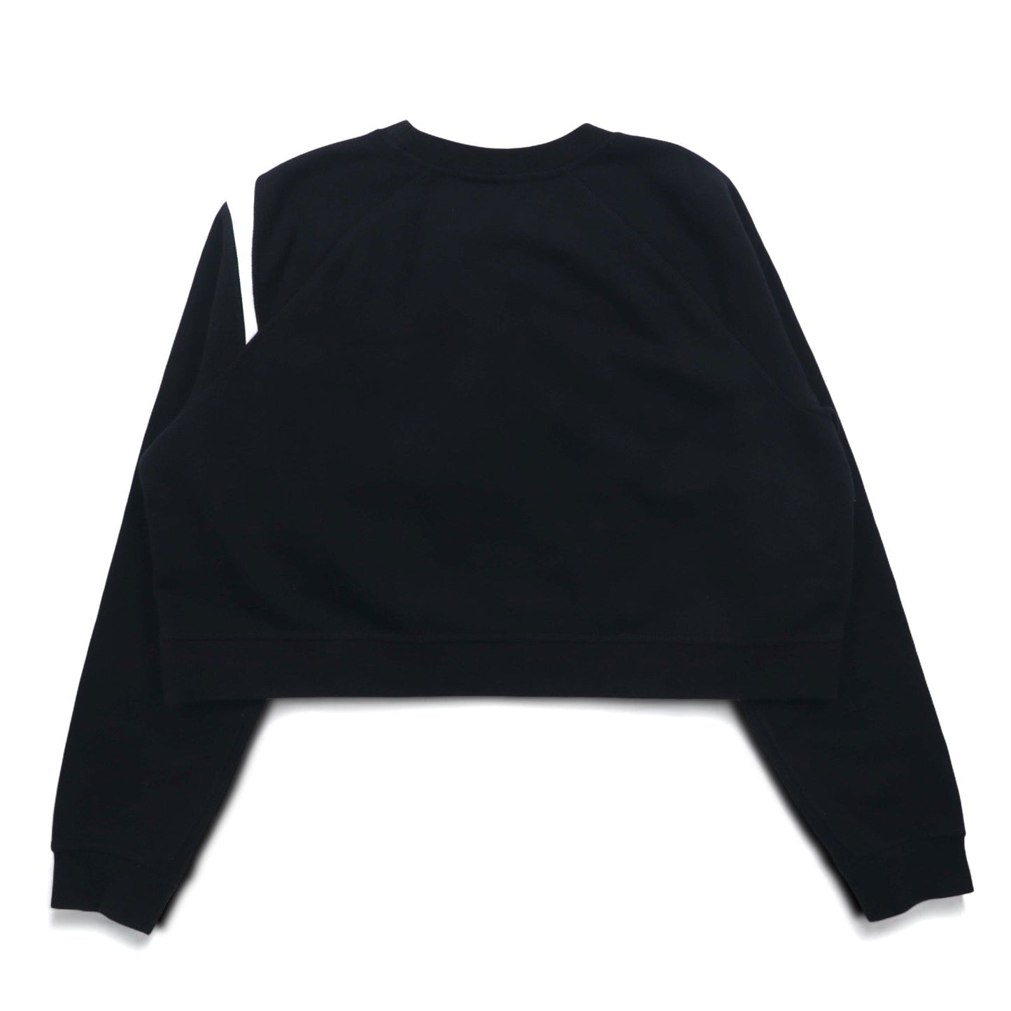 NIKE クロップド スウェット M ブラック 裏起毛 SWOOSH BB CREW FLEECE BV3934-011