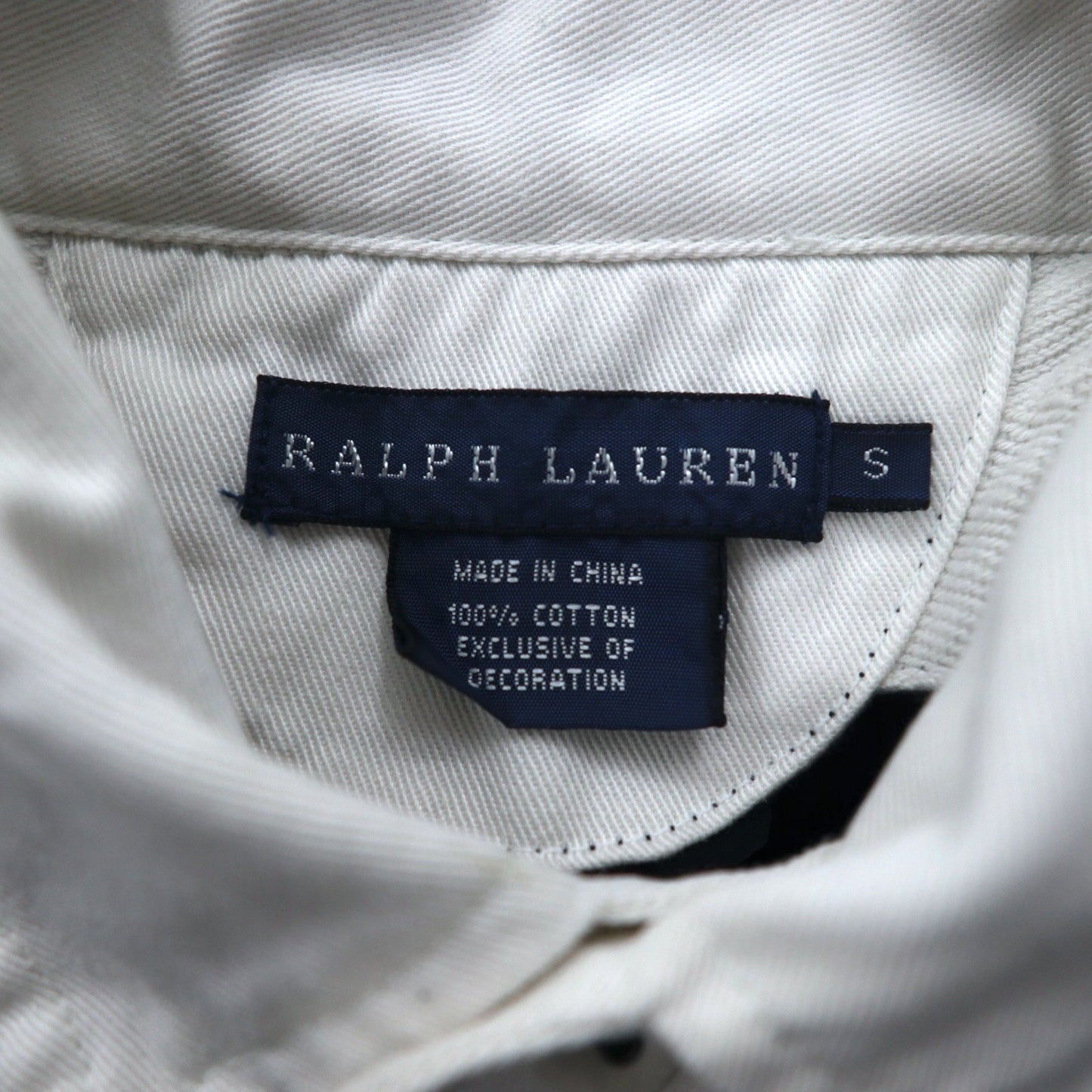 RALPH LAUREN 90年代 ラガーシャツ S ブラック コットン ロゴ 刺繍 ナンバリング