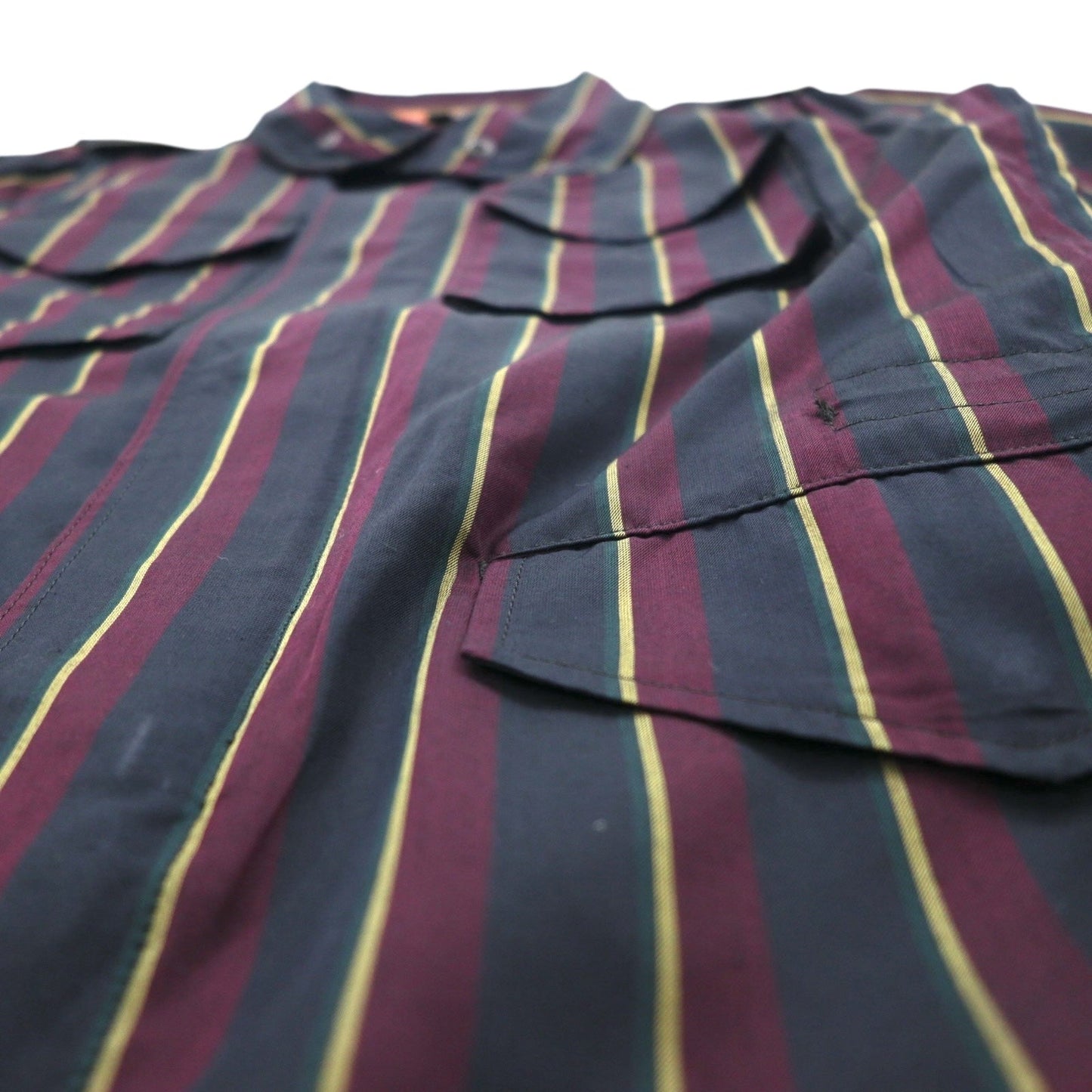 Slow Gun & Co. M-65 ミリタリー フィールドジャケット S ネイビー ストライプ ドローコード 日本製