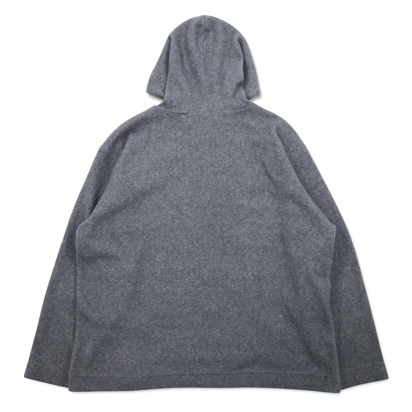 POLO JEANS CO. RALPH LAUREN 90年代 フリース ハーフジップ パーカー L グレー ポリエステル ロゴ