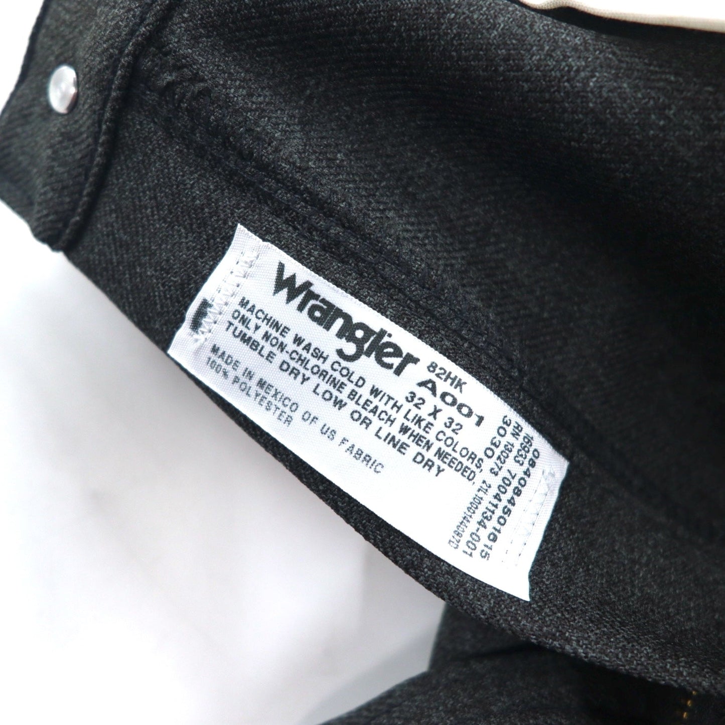 Wrangler ランチャードレスジーンズ 32 グレー ポリエステル センタープレス 82HK メキシコ製 未使用品
