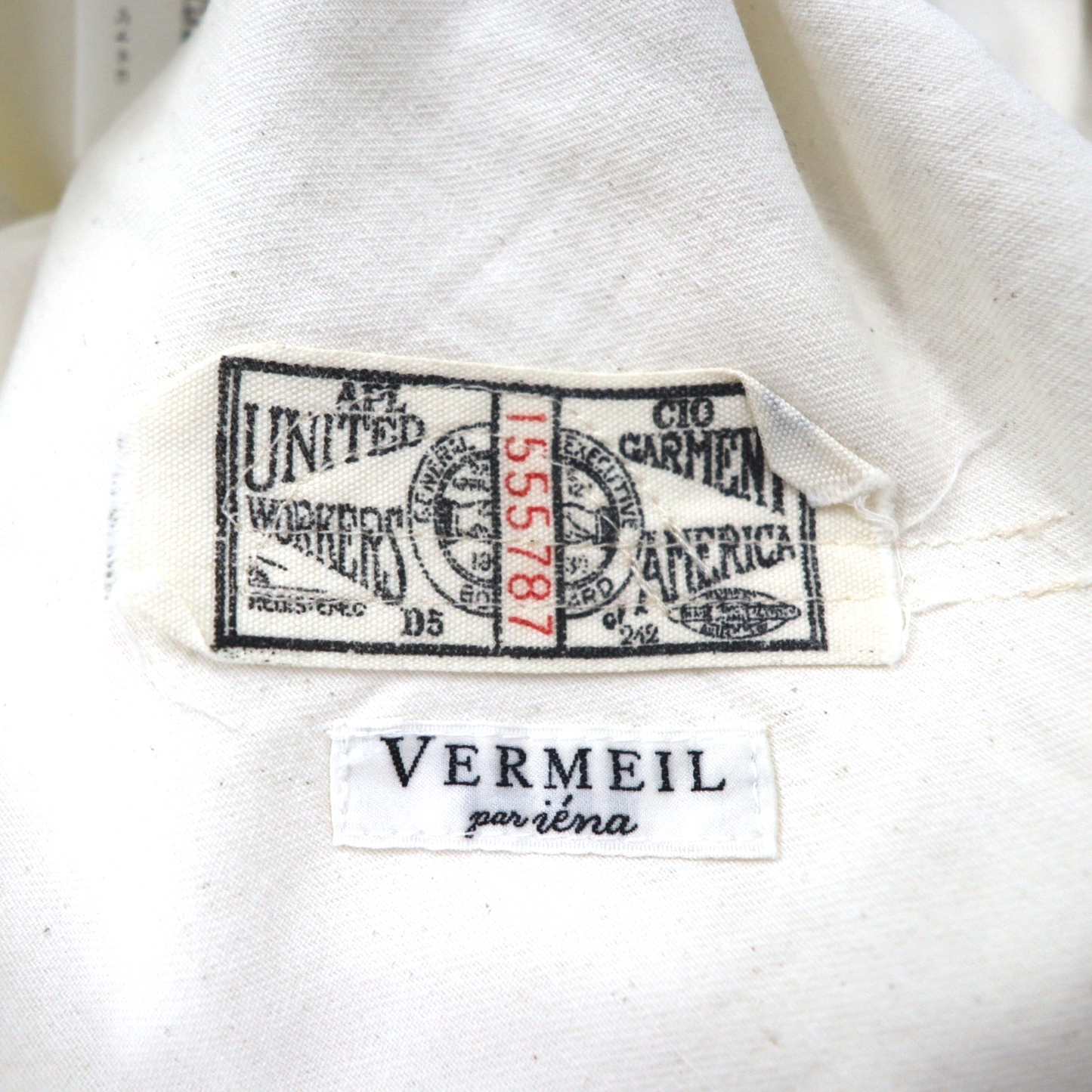 PAYDAY オーバーオール FREE ホワイト コットン VERMEIL par iena 別注 VM-OA007