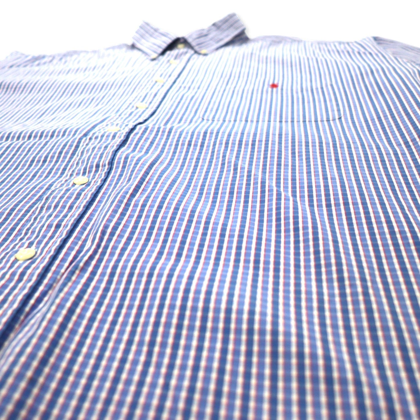 Ralph Lauren ボタンダウンシャツ XXL ブルー チェック コットン BLAIRE スモールポニー刺繍