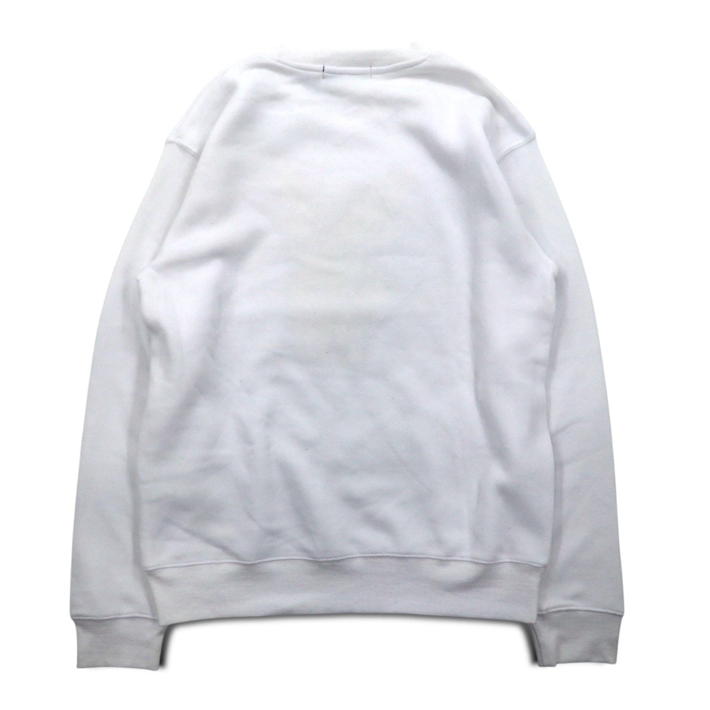 PLAY BOY ロゴプリント クルーネック スウェット L ホワイト コットン 裏起毛 未使用品