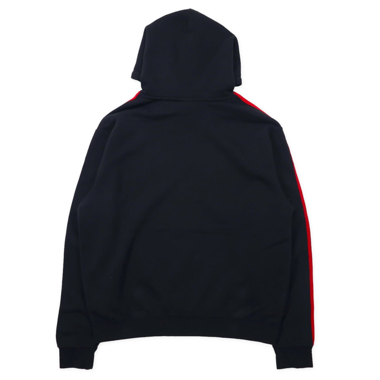 adidas originals 3ストライプ サークル パーカー 2XL ブラック コットン トレフォイルロゴ刺繍 ビッグサイズ GD2127