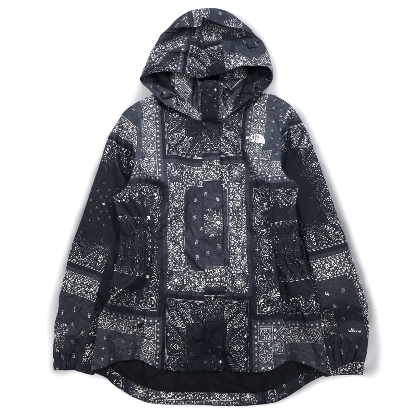 THE NORTH FACE リゾルブ パーカー2 RESOLVE PARKA II マウンテンパーカー M ブラック バンダナ ペイズリー柄 ポリエステル DRYVENT 防水 US規格