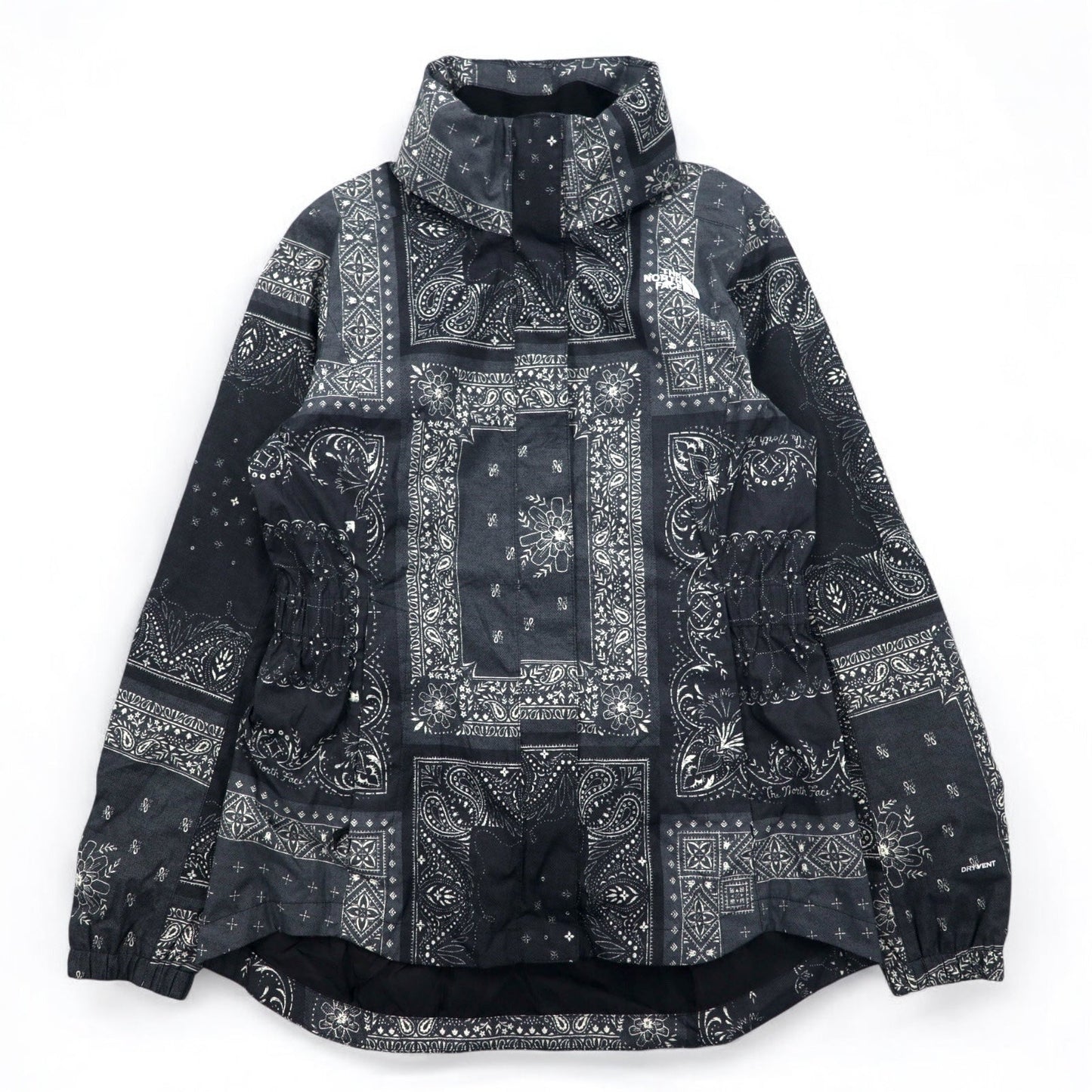 THE NORTH FACE リゾルブ パーカー2 RESOLVE PARKA II マウンテンパーカー M ブラック バンダナ ペイズリー柄 ポリエステル DRYVENT 防水 US規格