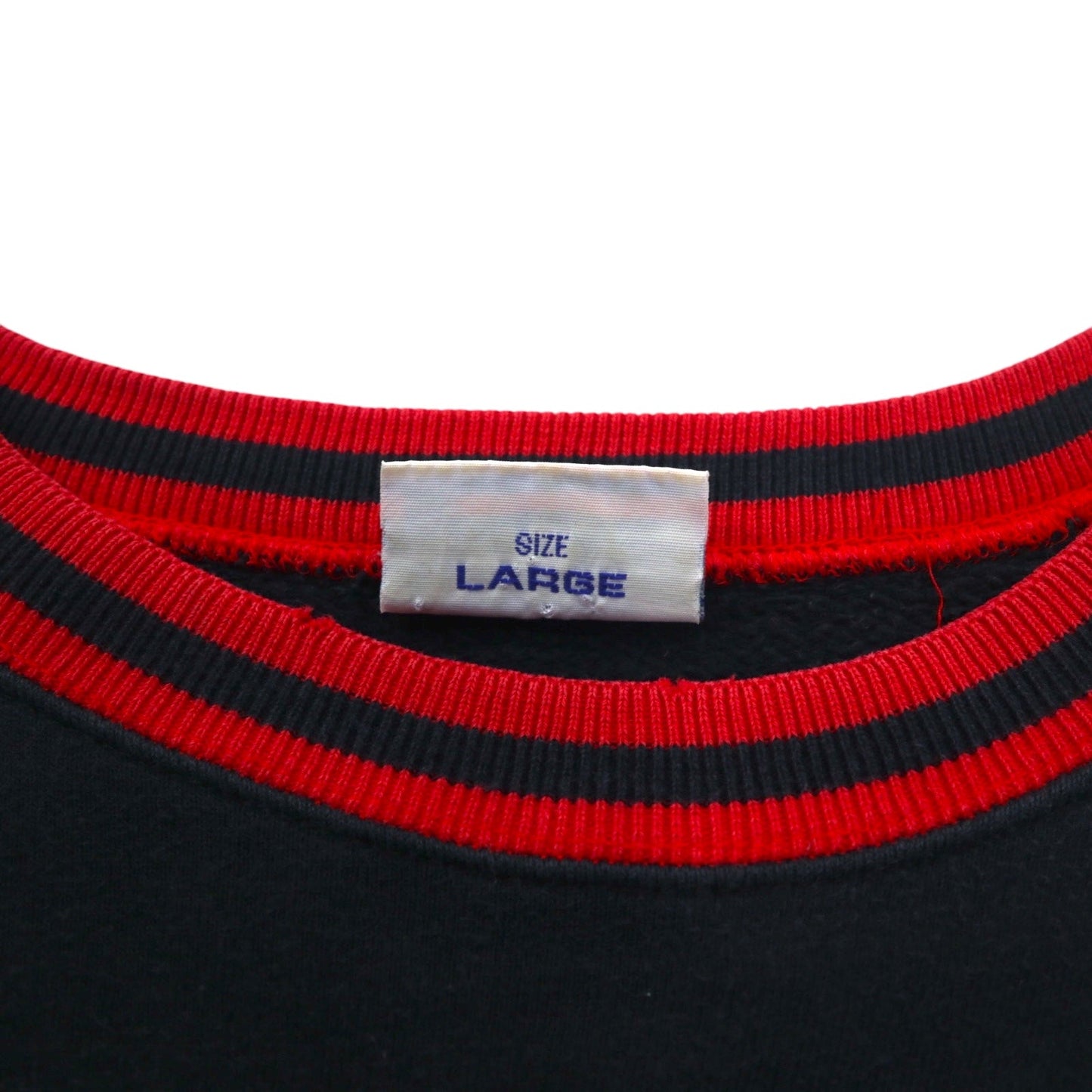 PLENTY TOUGH SPORT 90年代 ラグラン スウェット L ブラック レッド ロゴプリント コットン