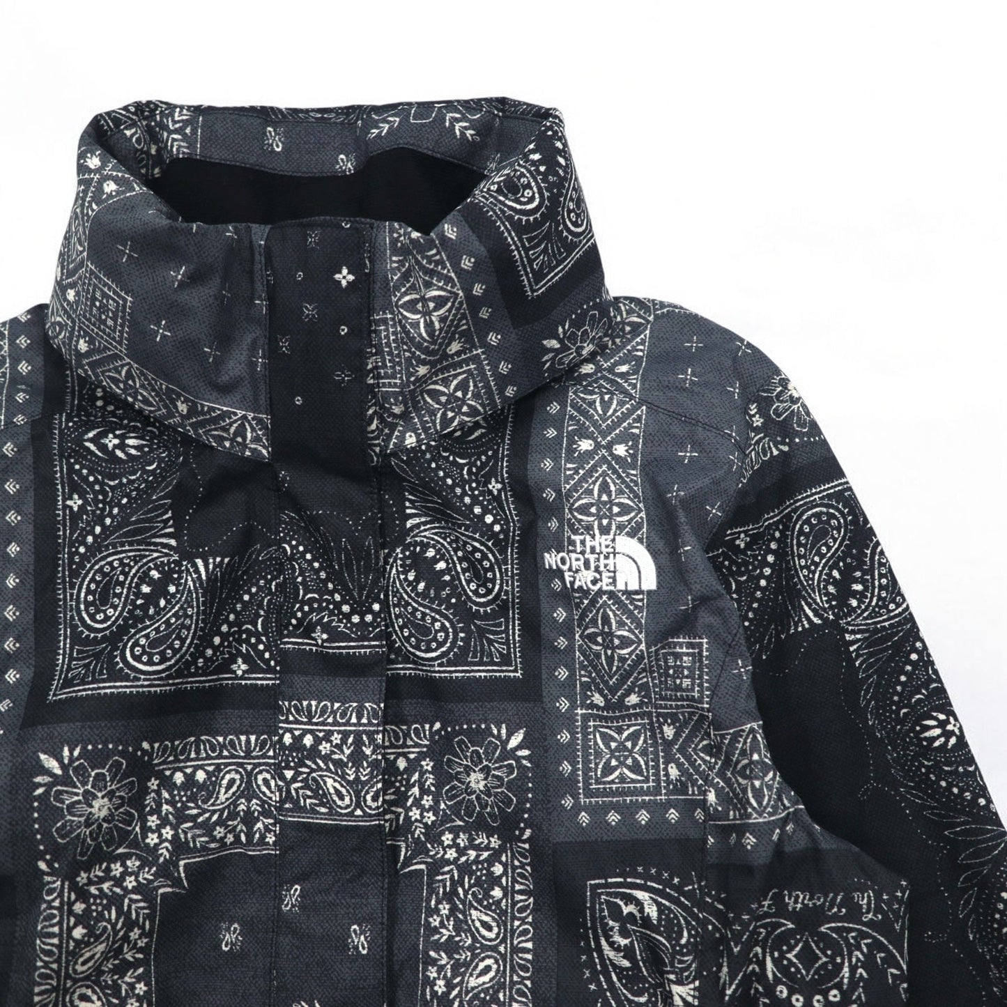 THE NORTH FACE リゾルブ パーカー2 RESOLVE PARKA II マウンテンパーカー M ブラック バンダナ ペイズリー柄 ポリエステル DRYVENT 防水 US規格
