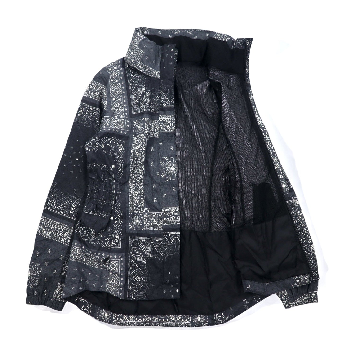 THE NORTH FACE リゾルブ パーカー2 RESOLVE PARKA II マウンテンパーカー M ブラック バンダナ ペイズリー柄 ポリエステル DRYVENT 防水 US規格