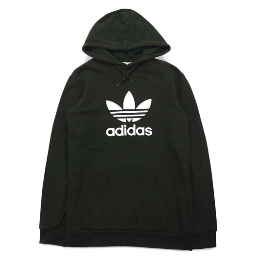 adidas originals トレフォイル フーディー プルオーバーパーカー M カーキ コットン DT7970