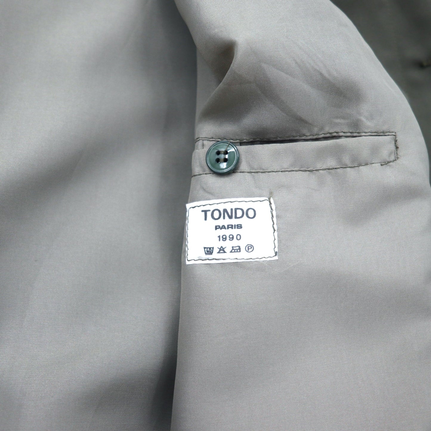FRENCH MILITARY 90年代 フランス軍 TONDO ステンカラーコート 96C カーキ コットン ミリタリー