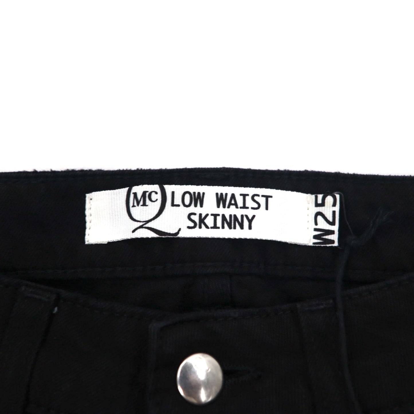 McQ Alexander McQUEEN スキニージーンズ デニムパンツ M ブラック 349498 HYBRID LOW WAIST SKINNY JEANS 未使用品