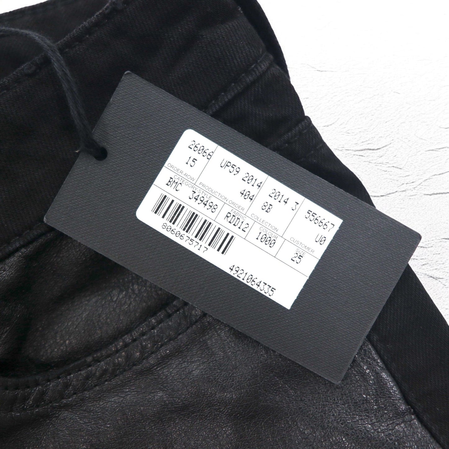 McQ Alexander McQUEEN スキニージーンズ デニムパンツ M ブラック 349498 HYBRID LOW WAIST SKINNY JEANS 未使用品