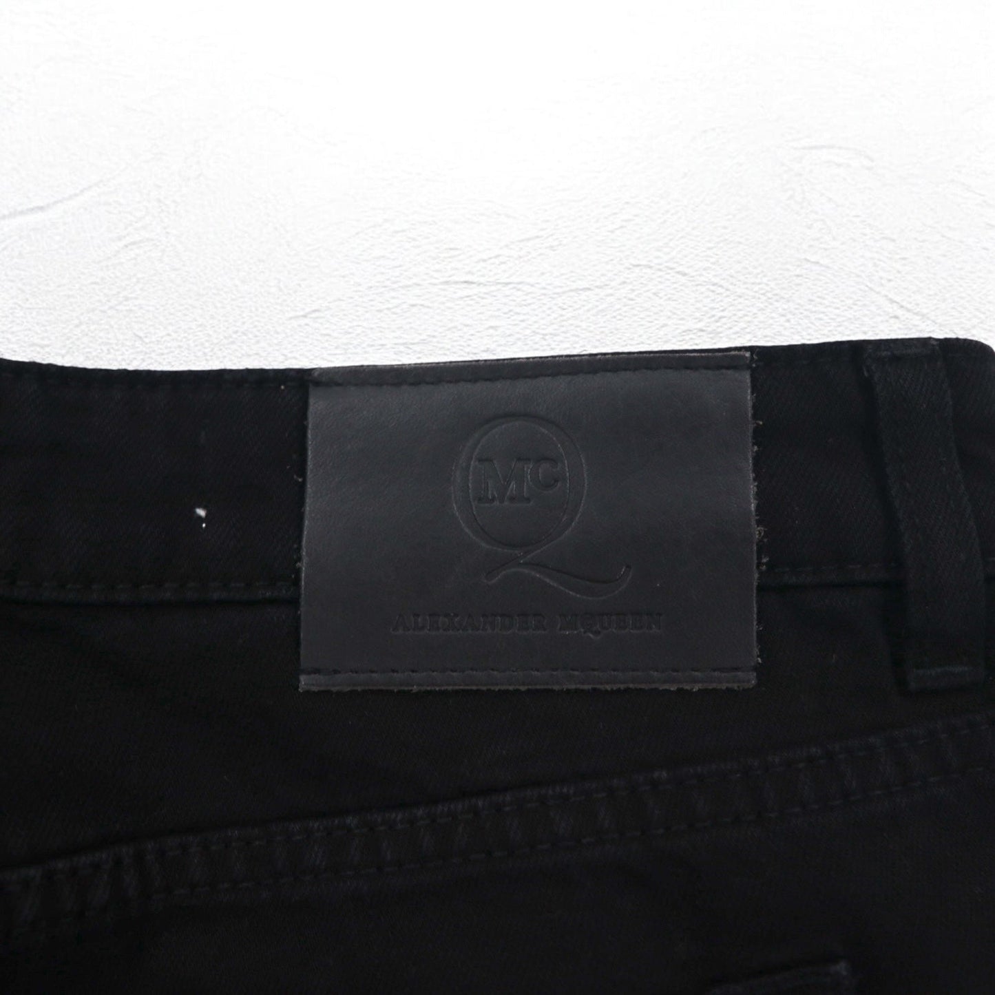 McQ Alexander McQUEEN スキニージーンズ デニムパンツ M ブラック 349498 HYBRID LOW WAIST SKINNY JEANS 未使用品