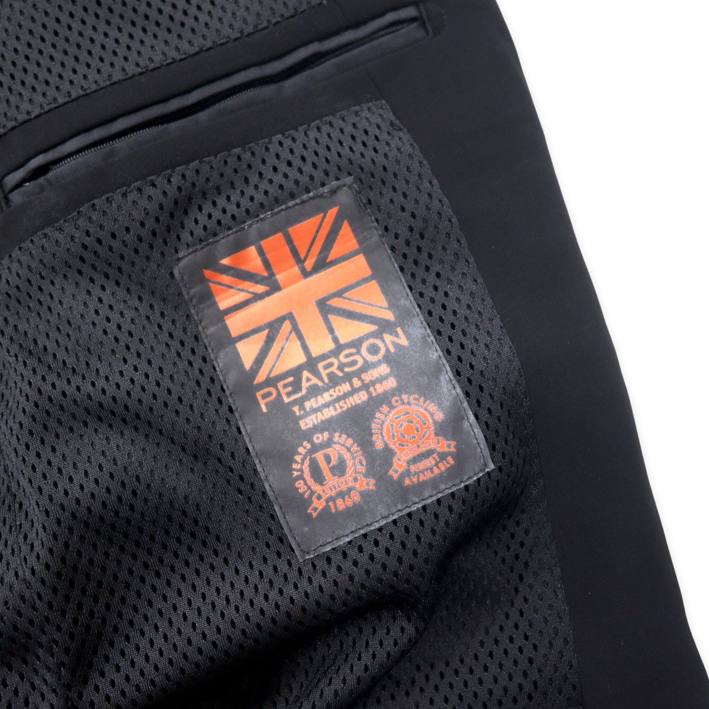 nano universe × Pearson 2B スーツ セットアップ 46 ブラック ポリエステル ストレッチ Cycling Suit