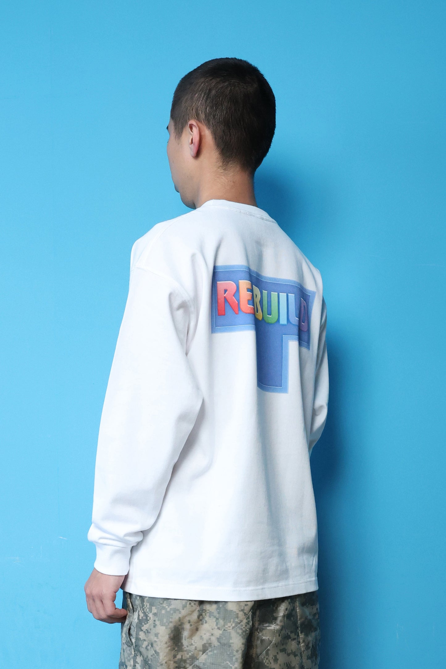 REBUILD L/S TEE(WHITE)