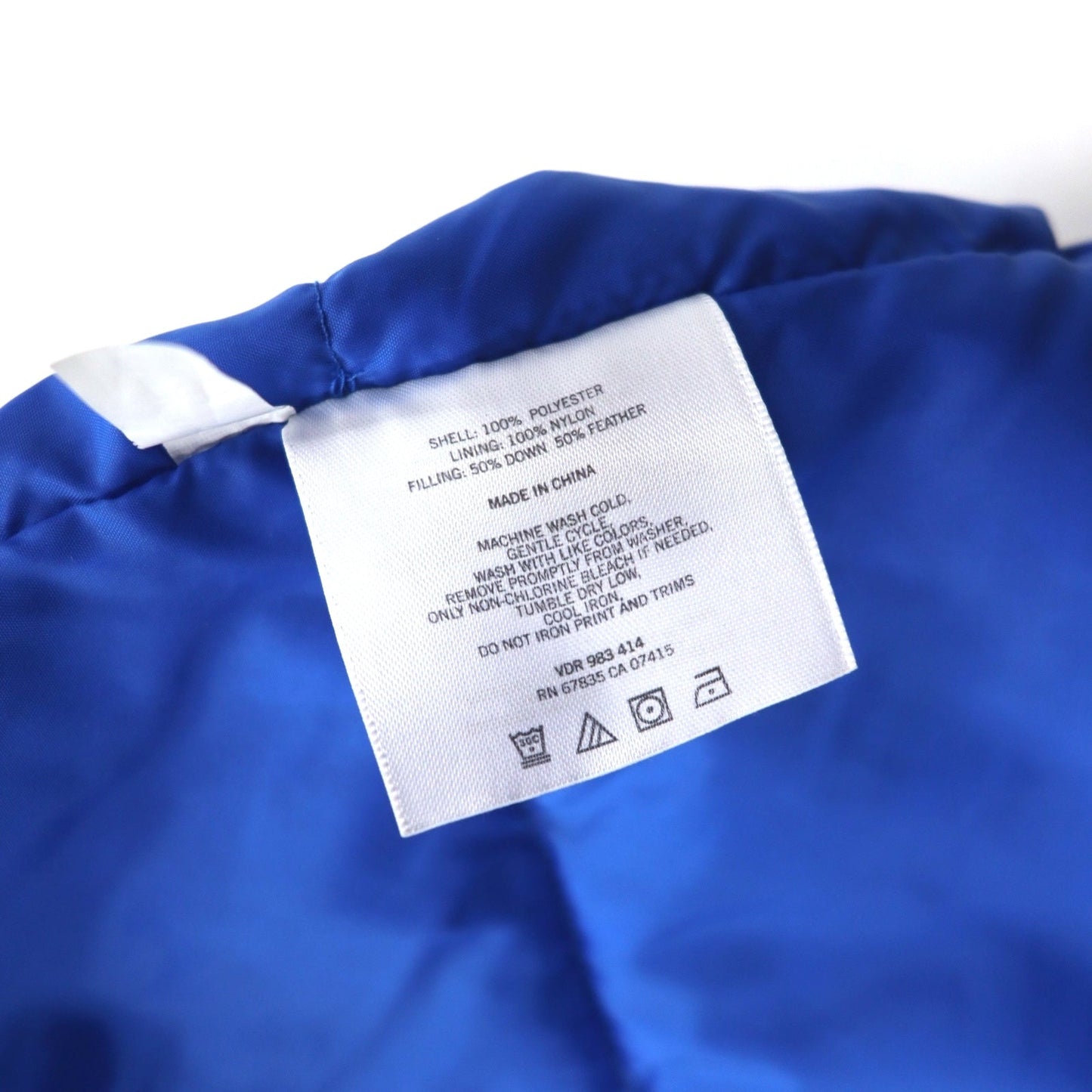 NAUTICA ダウンジャケット XXL ブラック ブルー ポリエステル フード着脱式