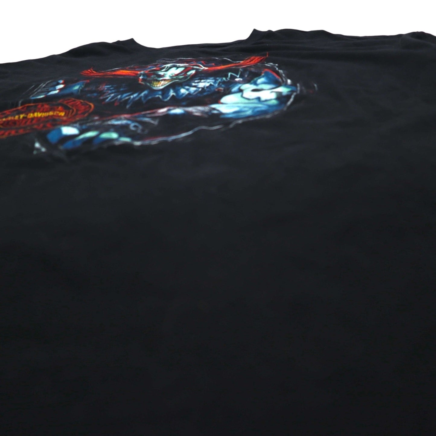 HARLEY DAVIDSON 両面プリント Tシャツ 2XL ブラック コットン スカル ピエロ BALTIMORE ビッグサイズ