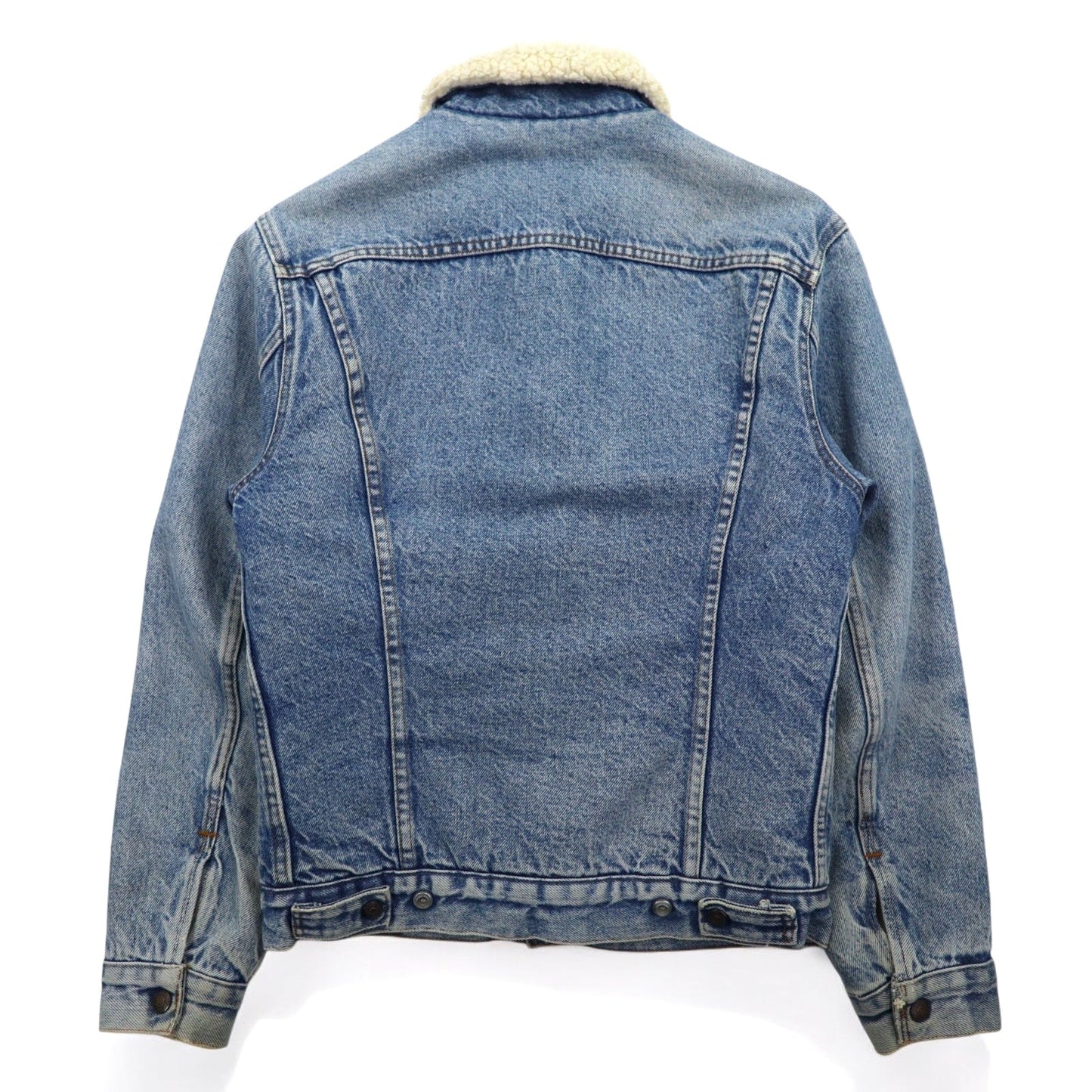 LEVI'S SAN FRANCISCO 80年代 USA製 シェルパ トラッカー ボア デニムジャケット Gジャン XS ブルー コットン 70608 0216