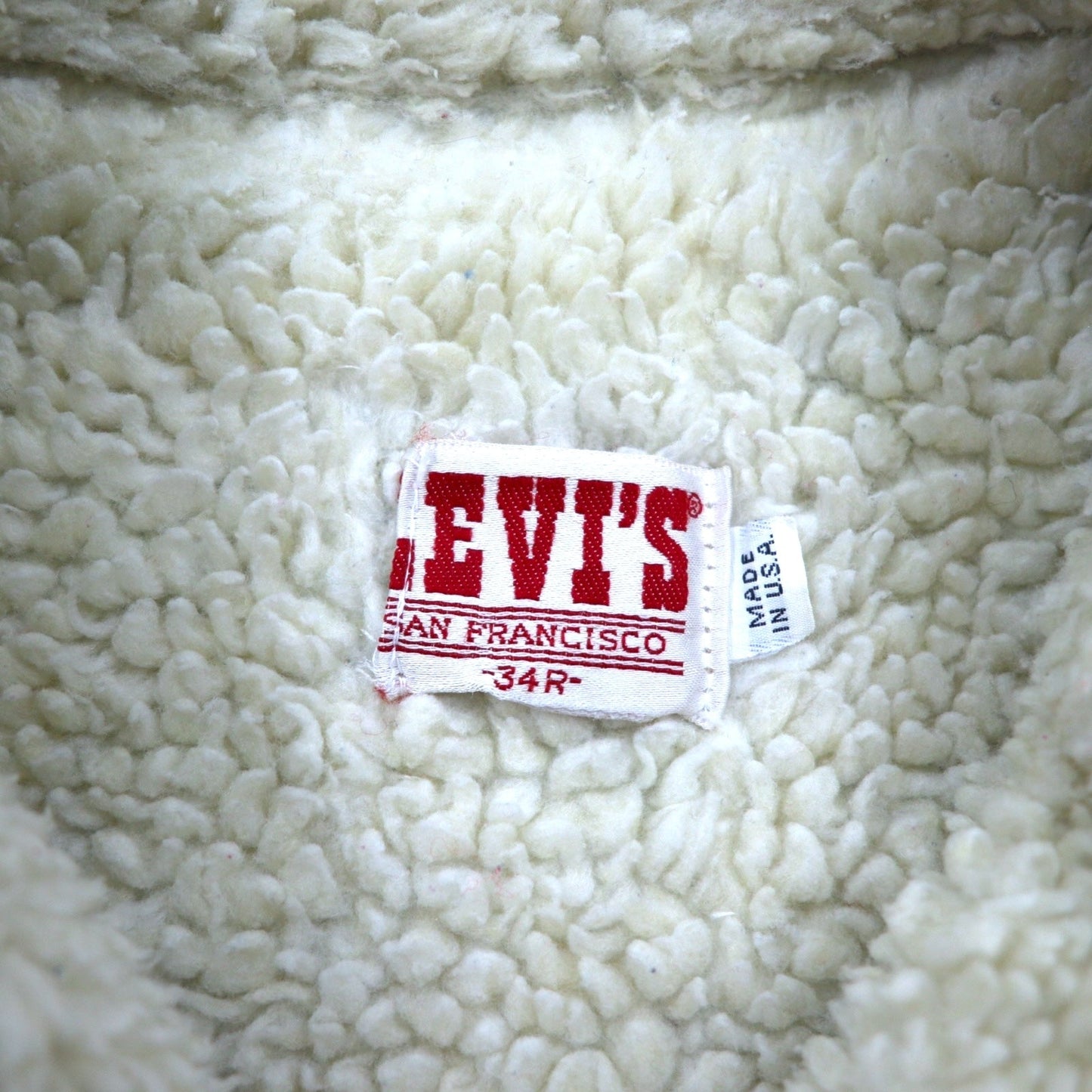 LEVI'S SAN FRANCISCO 80年代 USA製 シェルパ トラッカー ボア デニムジャケット Gジャン XS ブルー コットン 70608 0216