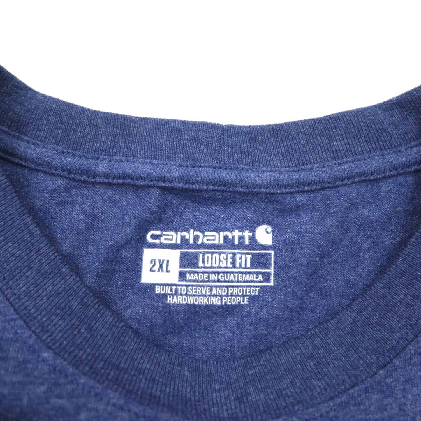 carhartt ルーズフィット ポケット Tシャツ 2XL LOOSE FIT ネイビー コットン
