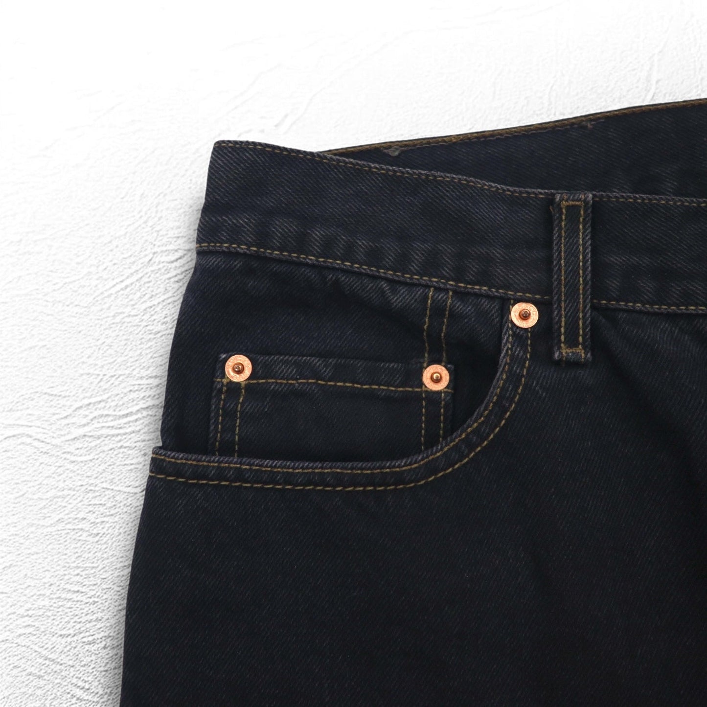 Levi's イタリア製 90年代 オレンジタブ 412 ユーロモデル デニムパンツ L ブラック ボタンフライ レザーパッチ