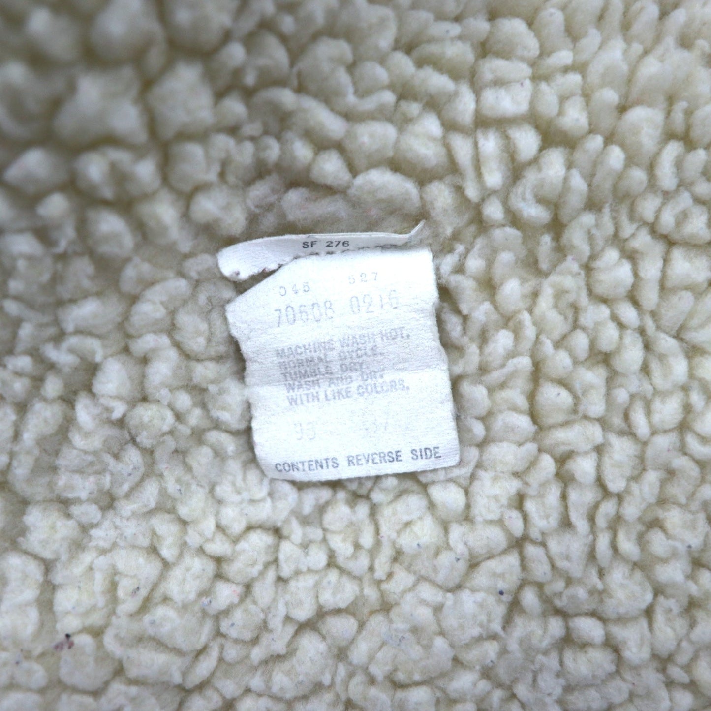 LEVI'S SAN FRANCISCO 80年代 USA製 シェルパ トラッカー ボア デニムジャケット Gジャン XS ブルー コットン 70608 0216