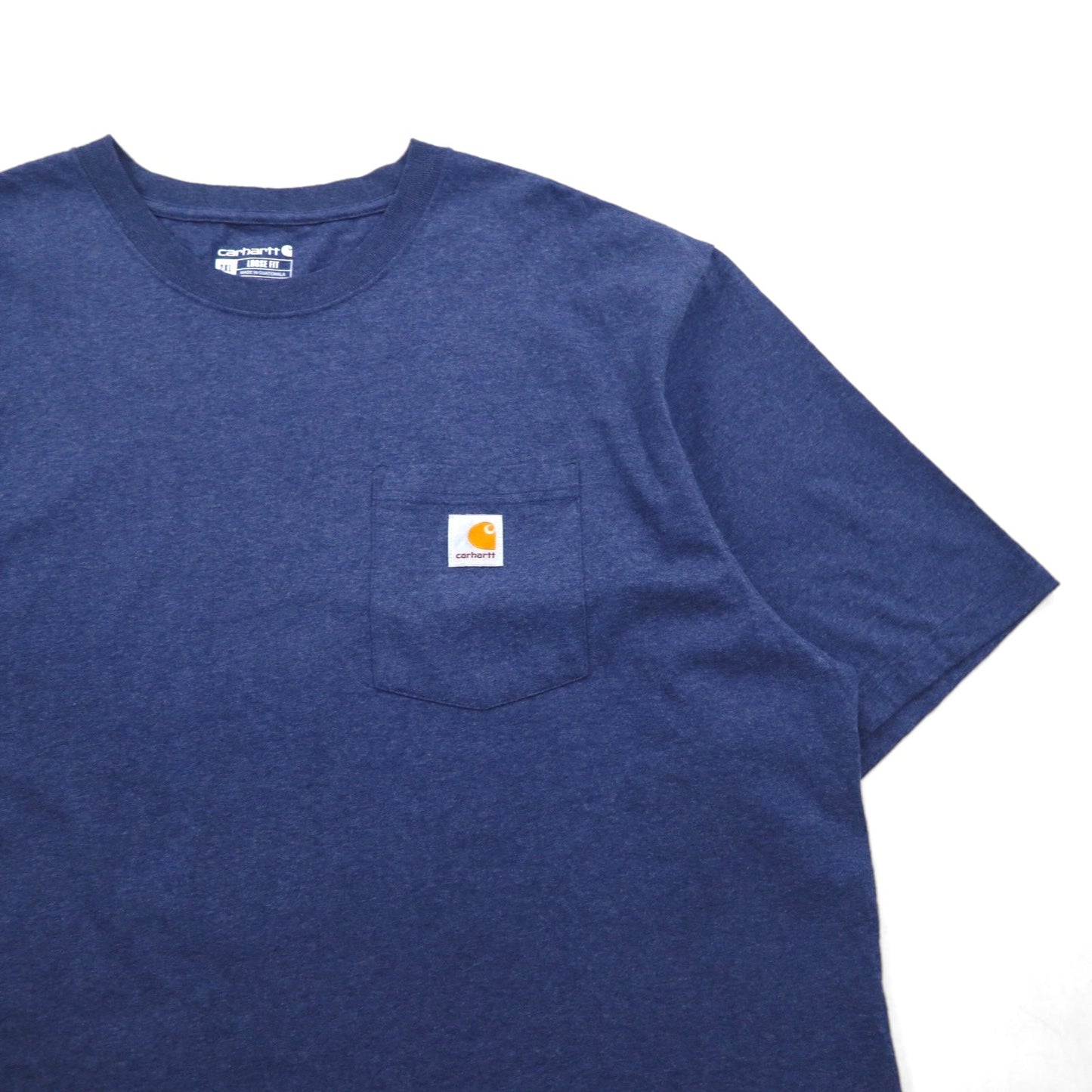 carhartt ルーズフィット ポケット Tシャツ 2XL LOOSE FIT ネイビー コットン