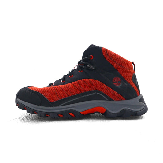 Timberland トレッキングブーツ 26cm ブラック レッド 防水 9721 PIPER TRAIL Mid Leather and Fabric Waterproof