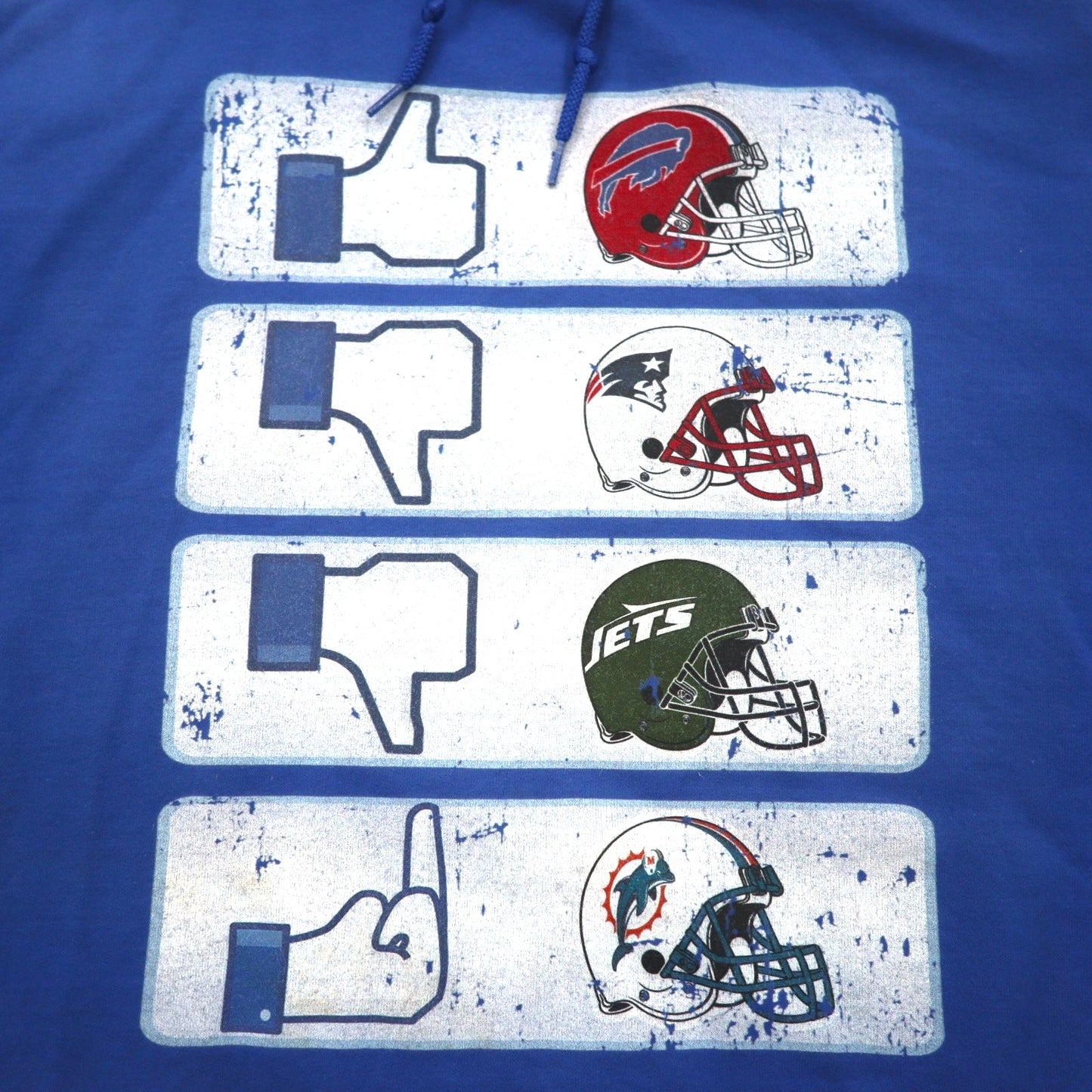 NFL プルオーバー パーカー 5XL ブルー 裏起毛 Buffalo Bills ビッグサイズ GILDAN フロントポケット