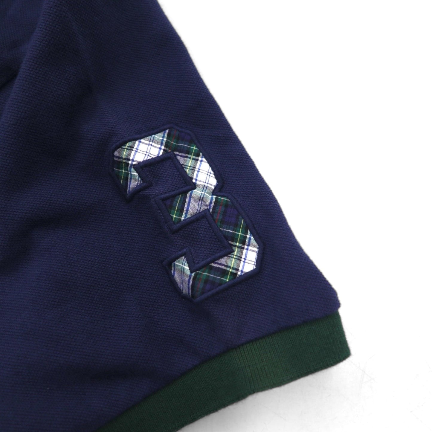 Polo by Ralph Lauren 90年代 ビッグポニー刺繍 ポロシャツ L ネイビー コットン 鹿の子 CUSTOM FIT CLASSICS 未使用品