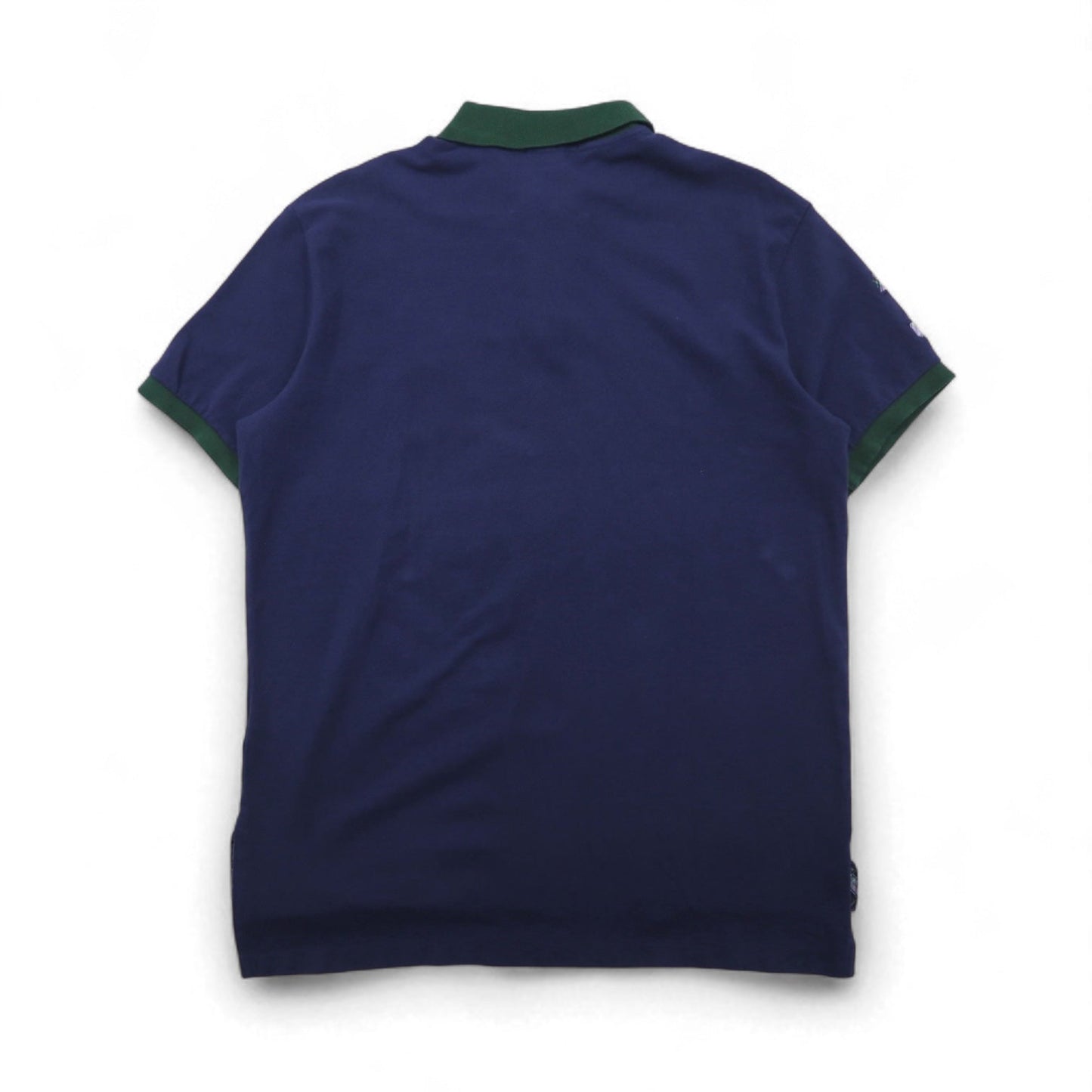 Polo by Ralph Lauren 90年代 ビッグポニー刺繍 ポロシャツ L ネイビー コットン 鹿の子 CUSTOM FIT CLASSICS 未使用品