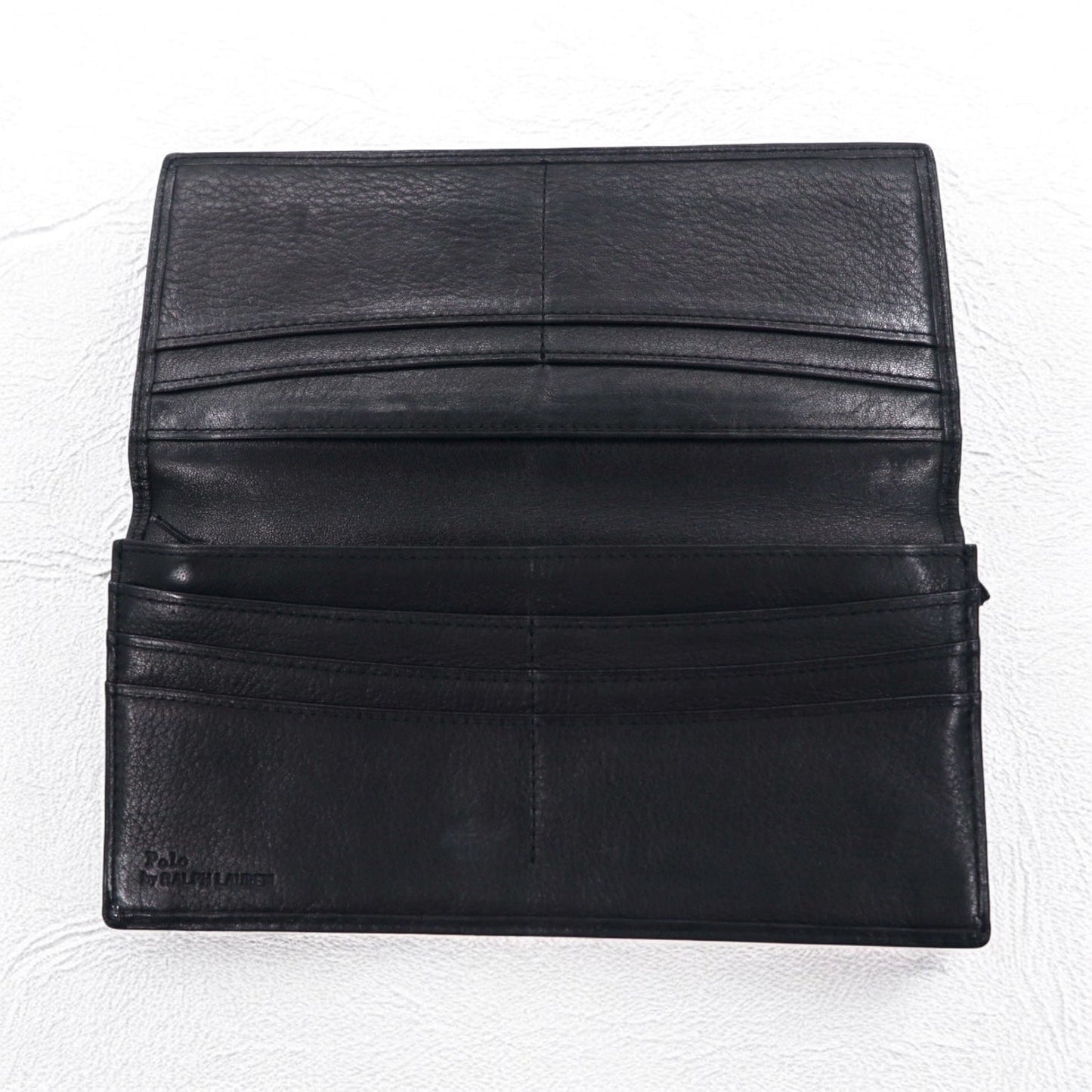 Polo by Ralph Lauren 長財布 ブラック レザー スモールポニー