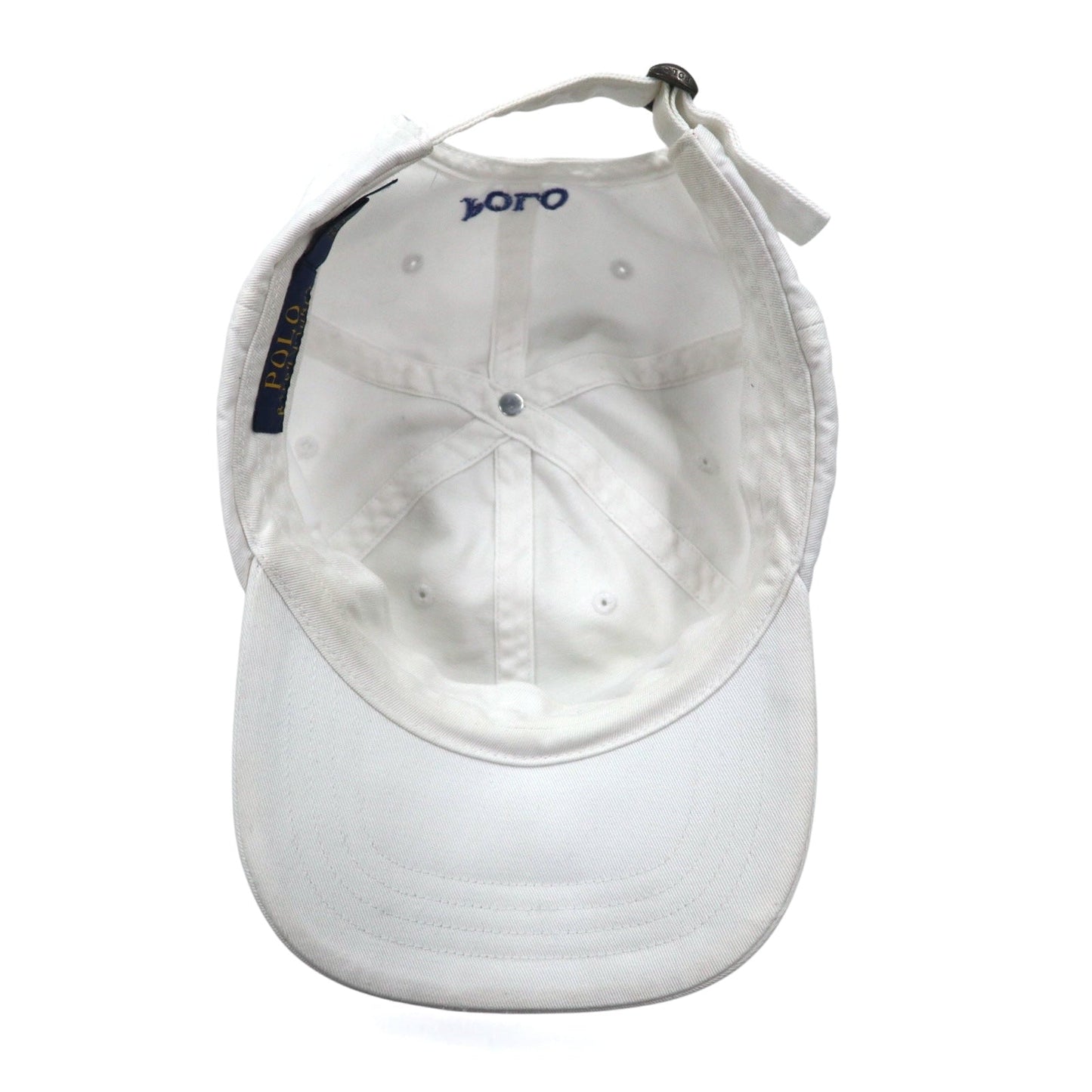 POLO RALPH LAUREN スモールポニー刺繍 6パネルキャップ ONE ホワイト コットン
