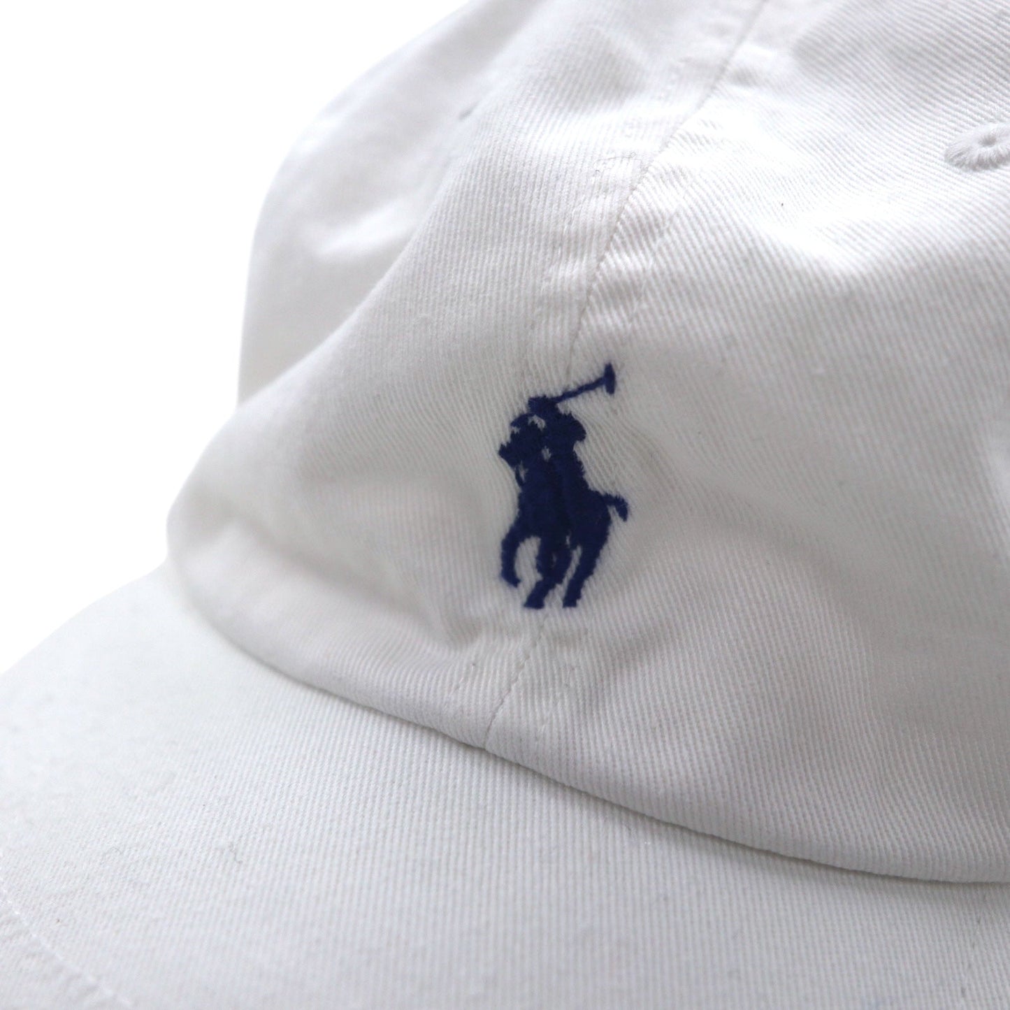 POLO RALPH LAUREN スモールポニー刺繍 6パネルキャップ ONE ホワイト コットン