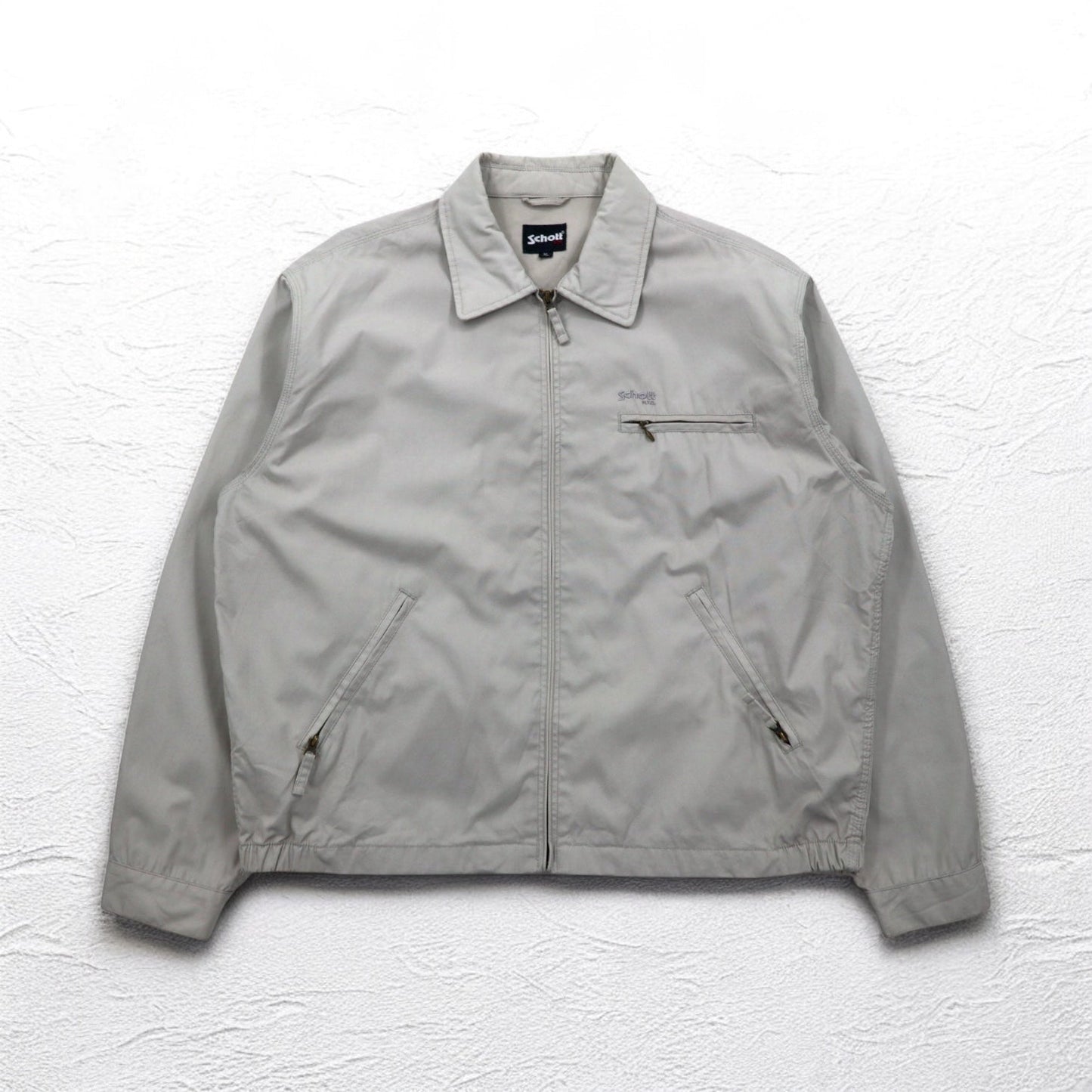 Schott N.Y.C. ハリントンジャケット ワークジャケット XL ベージュ ポリエステル コットン