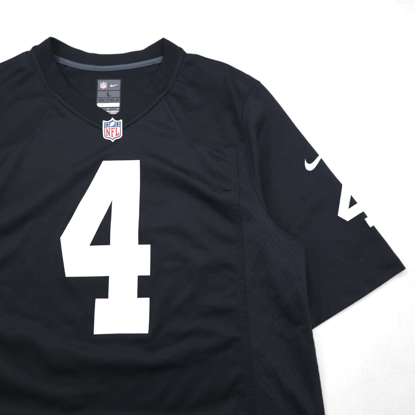 NIKE ゲームシャツ L ブラック ポリエステル NFL ナンバリング