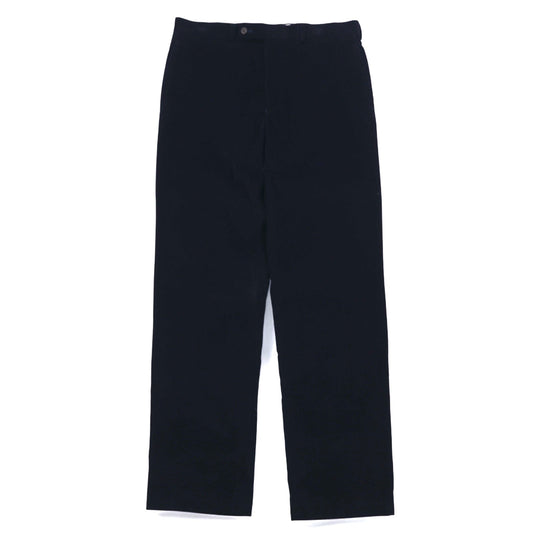 LAUREN RALPH LAUREN コーデュロイ スラックスパンツ M ネイビー コットン