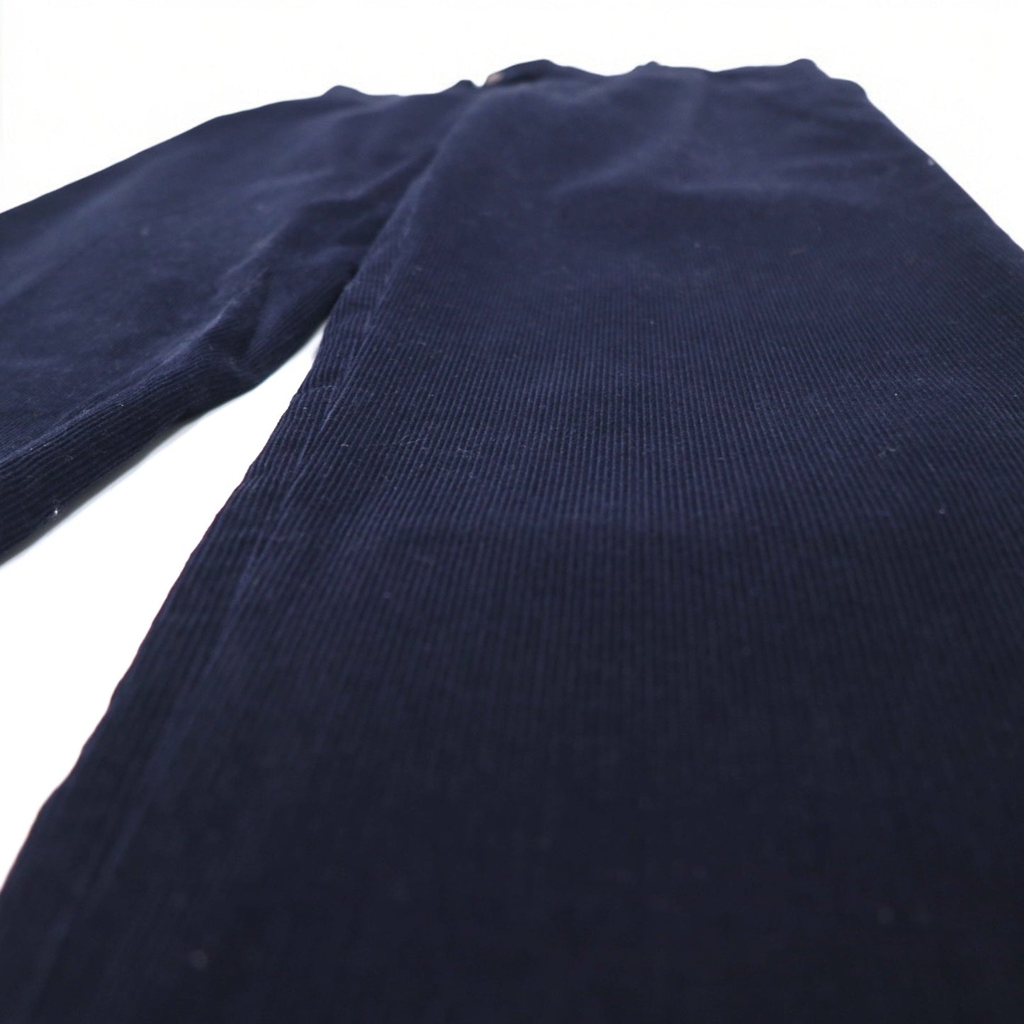 LAUREN RALPH LAUREN コーデュロイ スラックスパンツ M ネイビー コットン