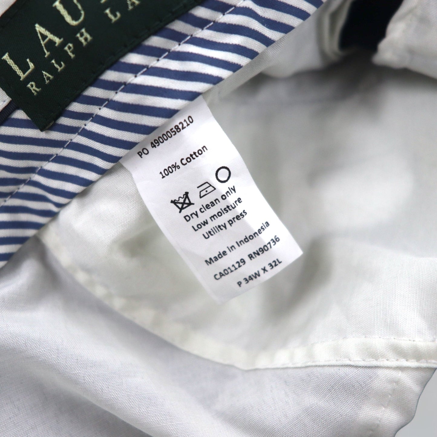 LAUREN RALPH LAUREN コーデュロイ スラックスパンツ M ネイビー コットン