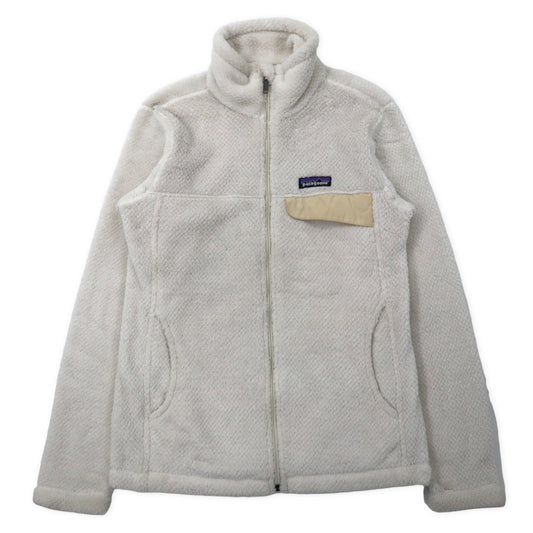 patagonia フルジップ フリースジャケット XS ホワイト ポリエステル 2547FA12