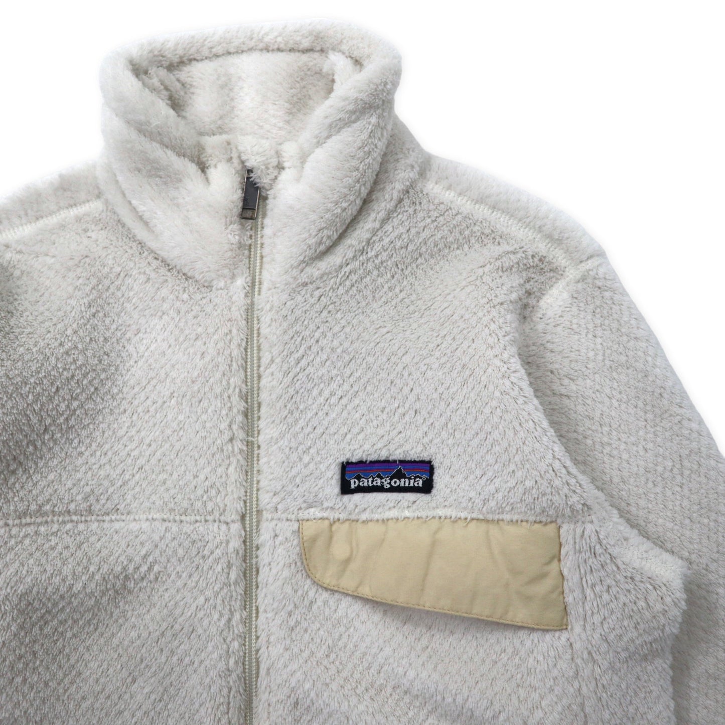 patagonia フルジップ フリースジャケット XS ホワイト ポリエステル 2547FA12